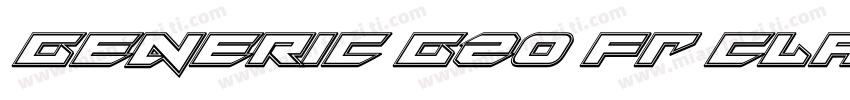 Generic G20 FR class字体转换